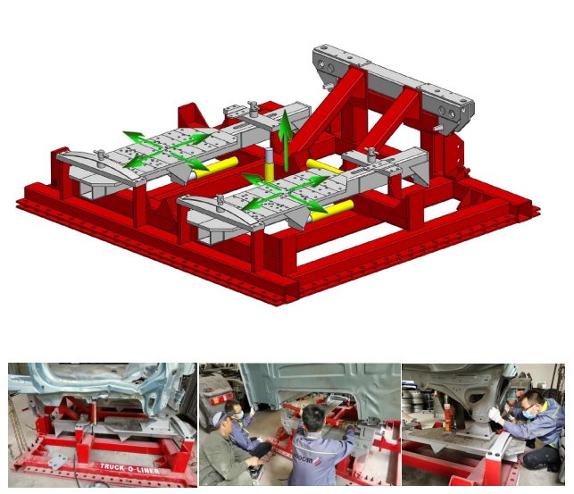 straightening cab bench for collision trucks.jpg